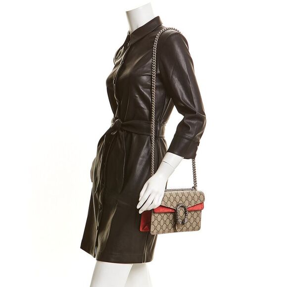 Gucci Dionysus Small GG Supreme Canvas & Suede Shoulder Bag - Picture 3 of 3